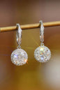 2 Carat Moissanite Round Drop Earrings - luxurift