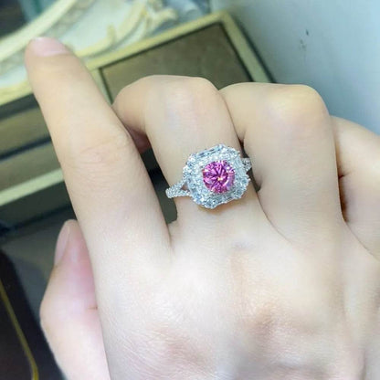 1 Carat Moissanite Zircon 925 Sterling Silver Ring - luxurift
