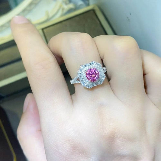 1 Carat Moissanite Zircon 925 Sterling Silver Ring - luxurift
