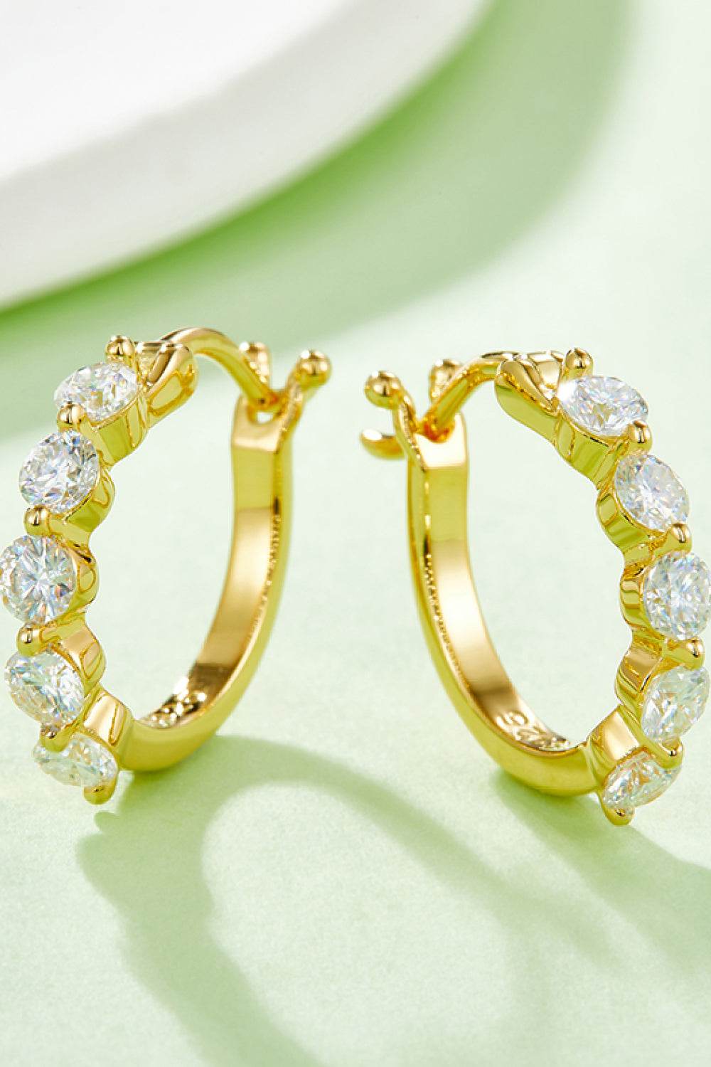 Adored 1 Carat Moissanite 925 Sterling Silver Earrings - luxurift