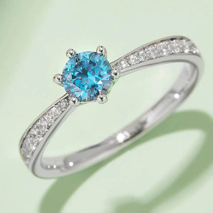 Moissanite 925 Sterling Silver Ring - luxurift