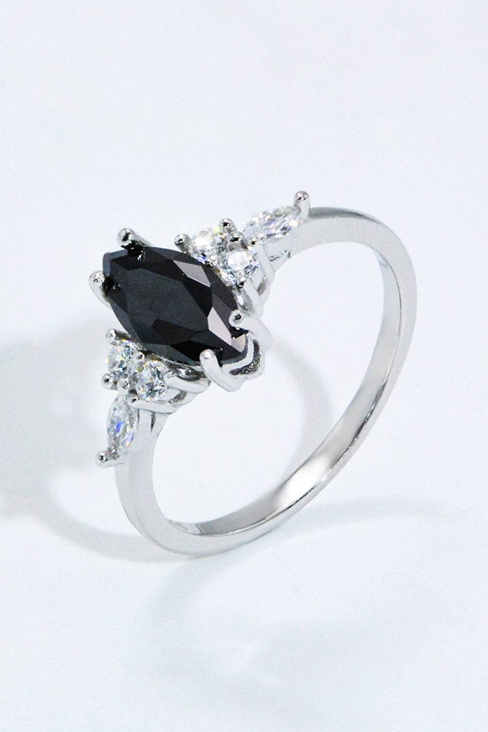 925 Sterling Silver Black Agate Ring - luxurift