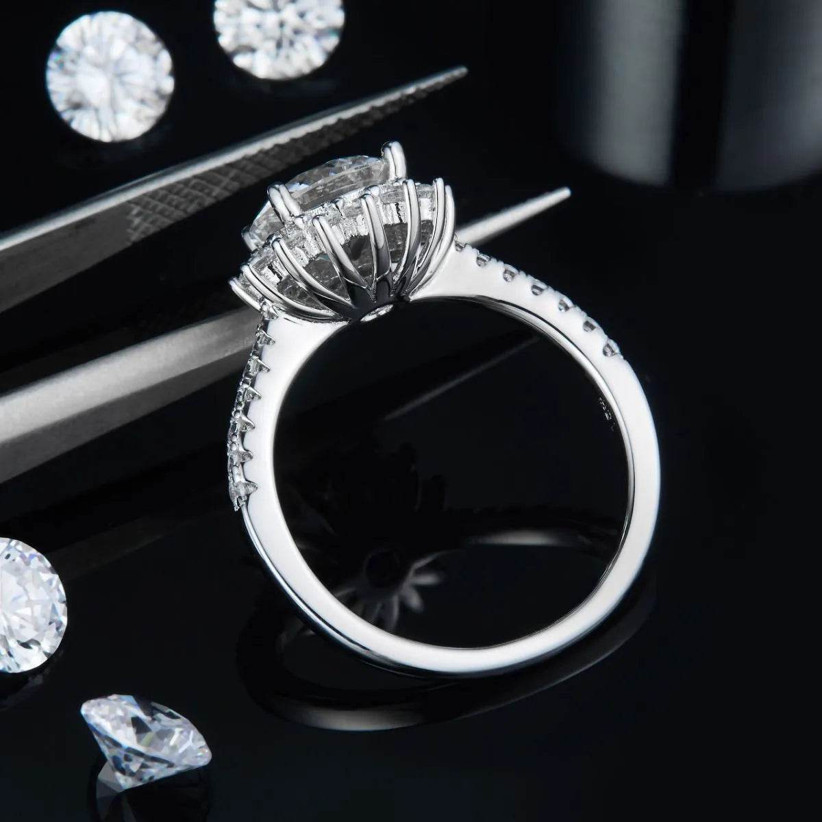 2 Carat Moissanite 925 Sterling Silver Ring - luxurift