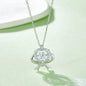 Moissanite 925 Sterling Silver Bow & Heart Necklace - luxurift