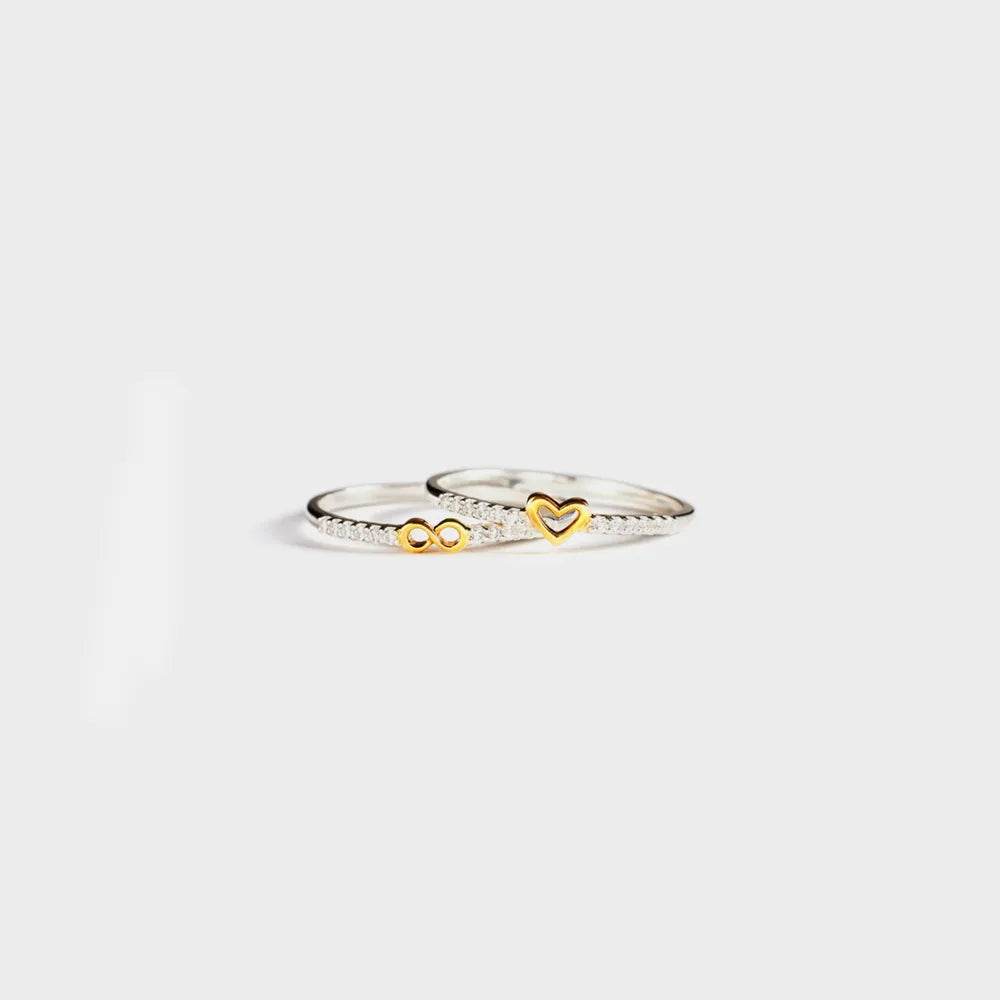 Zircon 925 Sterling Silver Heart Shape Ring - luxurift