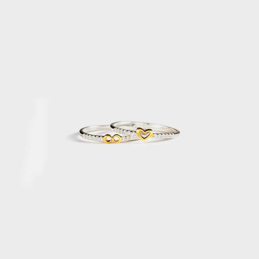 Zircon 925 Sterling Silver Heart Shape Ring - luxurift