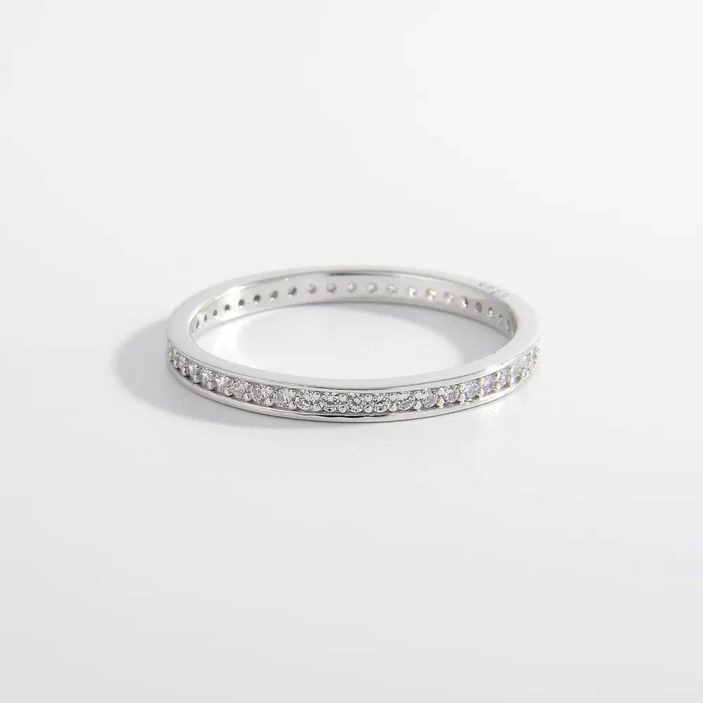 925 Sterling Silver Inlaid Zircon Ring - luxurift