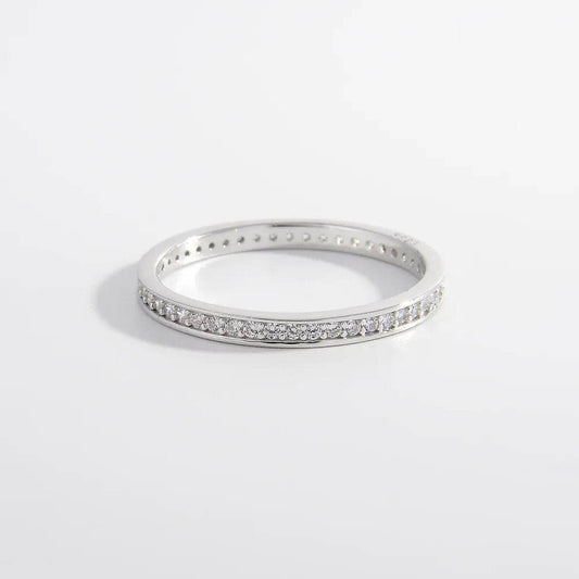 925 Sterling Silver Inlaid Zircon Ring - luxurift