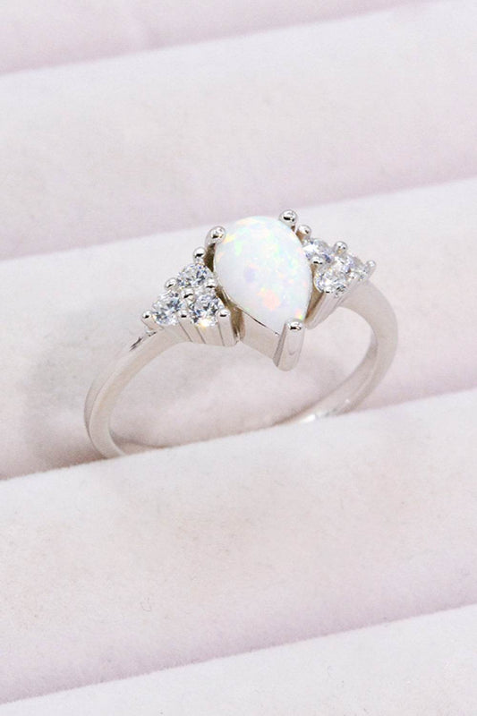 Limitless Love Opal and Zircon Ring - luxurift