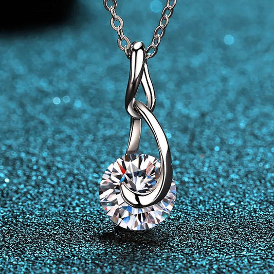 2 Carat Moissanite 925 Sterling Silver Necklace - luxurift