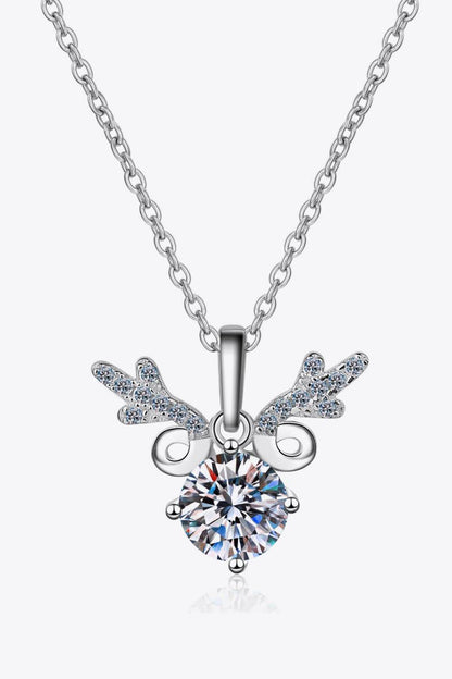 1 Carat Moissanite 925 Sterling Silver Necklace - luxurift