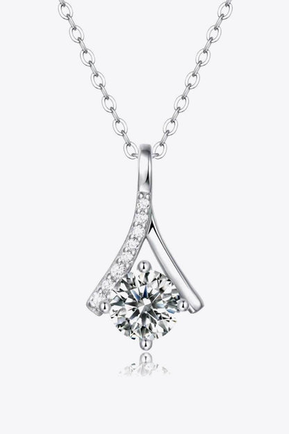 Special Occasion 1 Carat Moissanite Pendant Necklace - luxurift