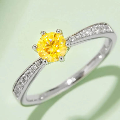 Moissanite 925 Sterling Silver Ring - luxurift
