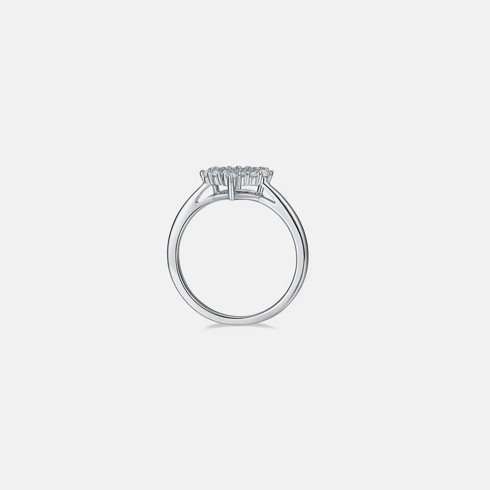 Moissanite 925 Sterling Silver Heart Ring - luxurift
