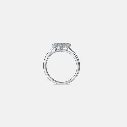 Moissanite 925 Sterling Silver Heart Ring - luxurift