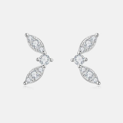 Moissanite 925 Sterling Silver Stud Earrings - luxurift