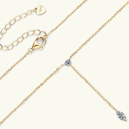 Moissanite 925 Sterling Silver Necklace - luxurift
