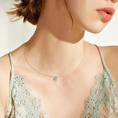 1 Carat Moissanite 925 Sterling Silver Necklace - luxurift