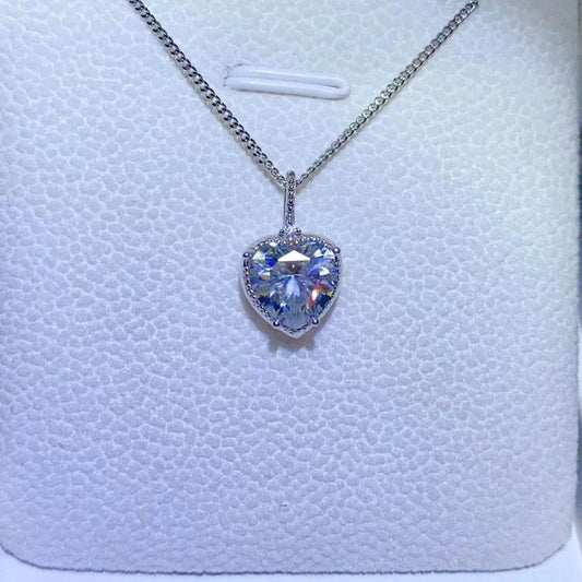 2 Carat Moissanite 925 Sterling Silver Necklace - luxurift
