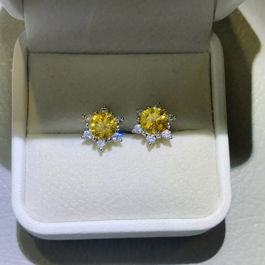2 Carat Moissanite 925 Sterling Silver Stud Earrings - luxurift