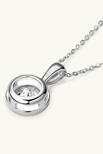 2 Carat Moissanite 925 Sterling Silver Necklace - luxurift