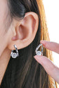 2 Carat Moissanite 925 Sterling Silver Heart Earrings - luxurift