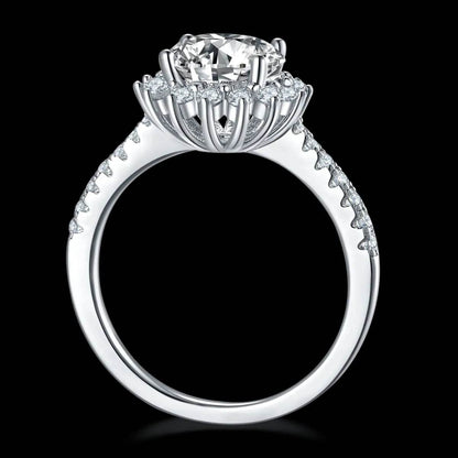 2 Carat Moissanite 925 Sterling Silver Ring - luxurift