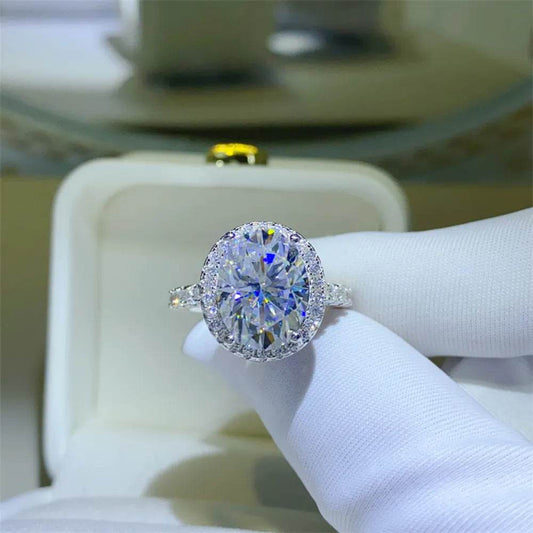 5 Carat Moissanite 925 Sterling Silver Ring - luxurift