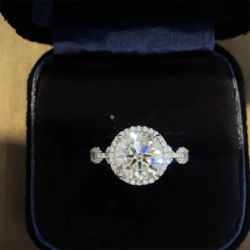 3 Carat 925 Sterling Silver Moissanite Ring - luxurift