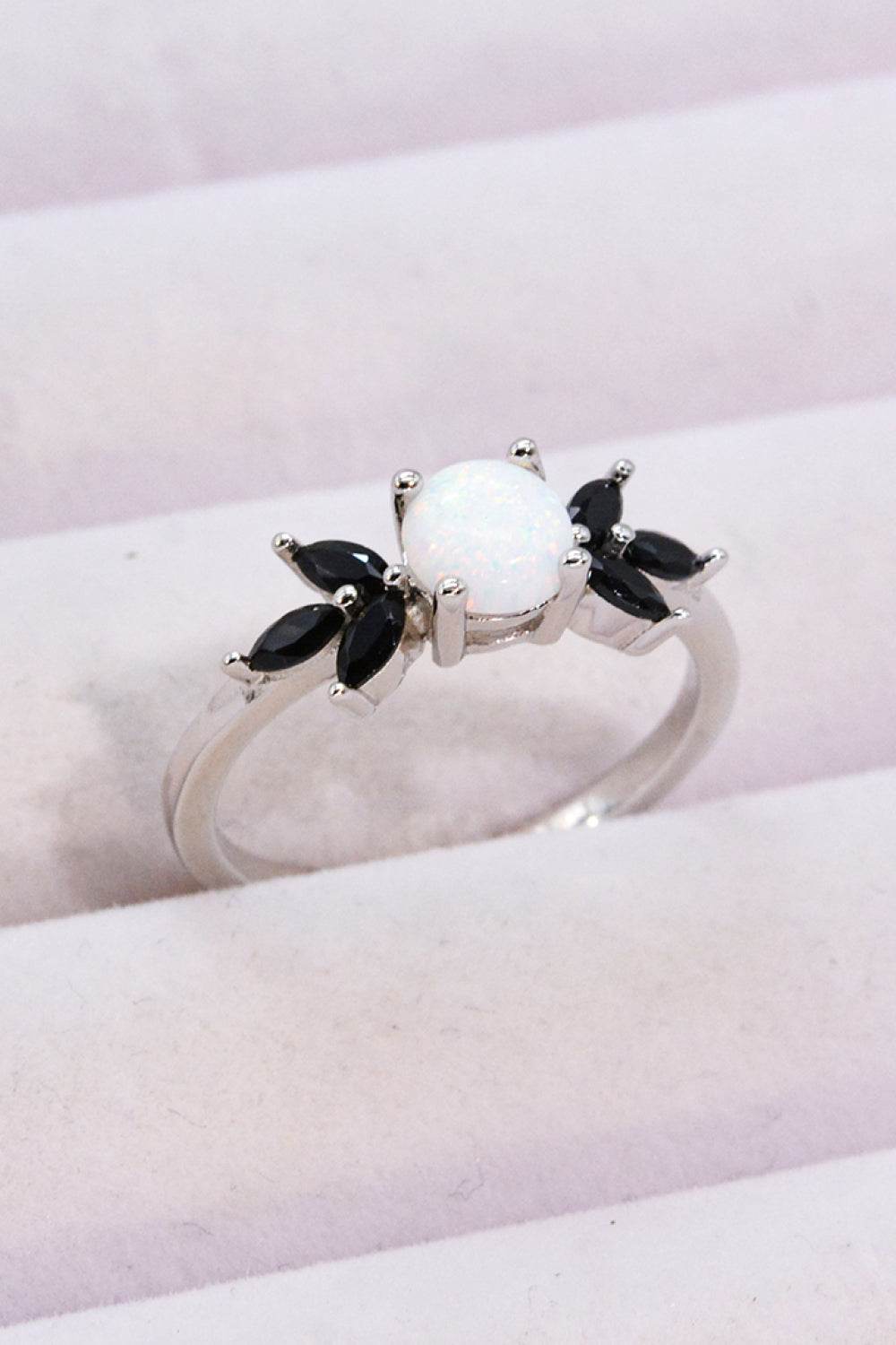 Opal and Zircon Contrast Ring - luxurift