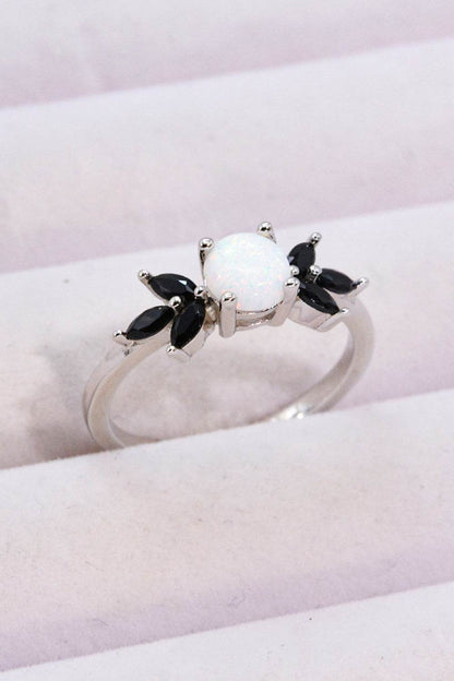 Opal and Zircon Contrast Ring - luxurift