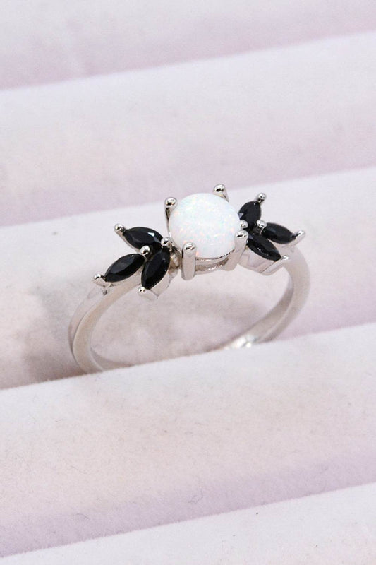 Opal and Zircon Contrast Ring - luxurift
