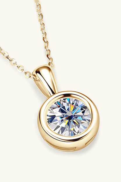2 Carat Moissanite 925 Sterling Silver Necklace - luxurift