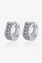 1.8 Carat Moissanite 925 Sterling Silver Huggie Earrings - luxurift