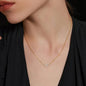 925 Sterling Silver Inlaid Moissanite Necklace - luxurift