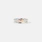 Double-Layered Zircon 925 Sterling Silver Ring - luxurift