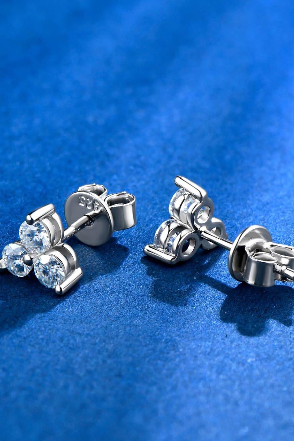 Moissanite 925 Sterling Silver Stud Earrings - luxurift