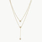 Stainless Steel Zircon Double-Layered Necklace - luxurift