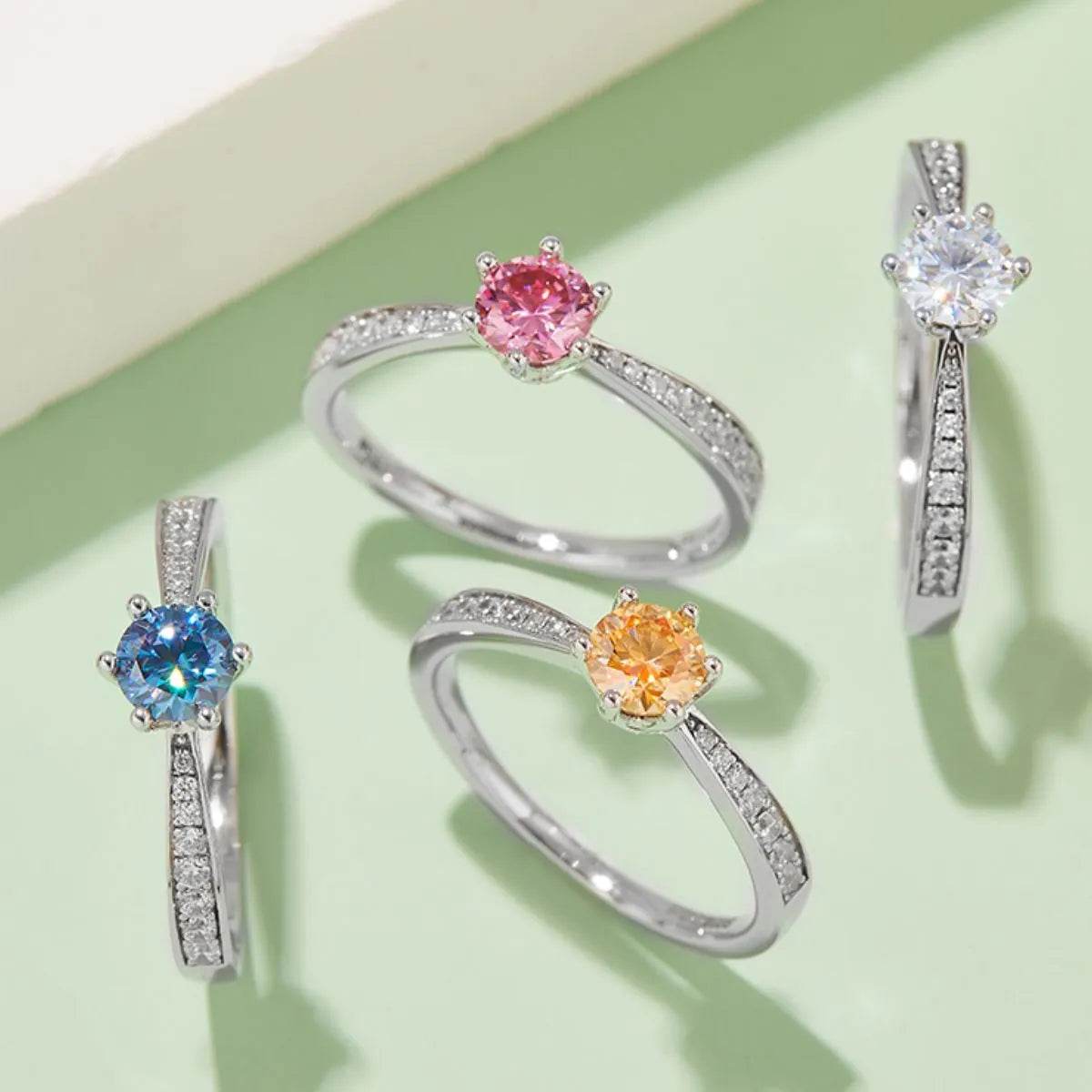 Moissanite 925 Sterling Silver Ring - luxurift