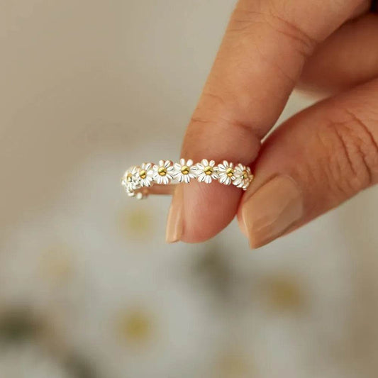 Flower Shape 925 Sterling Silver Ring - luxurift