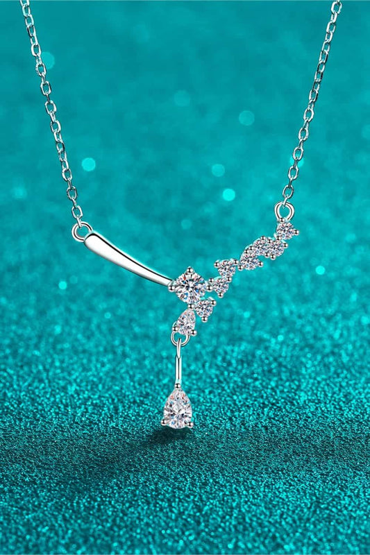 1 Carat Moissanite 925 Sterling Silver Necklace - luxurift