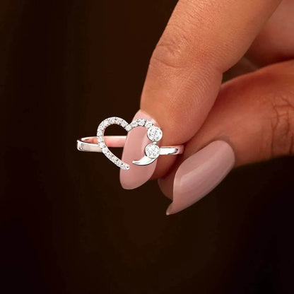 925 Sterling Silver Inlaid Zircon Ring - luxurift
