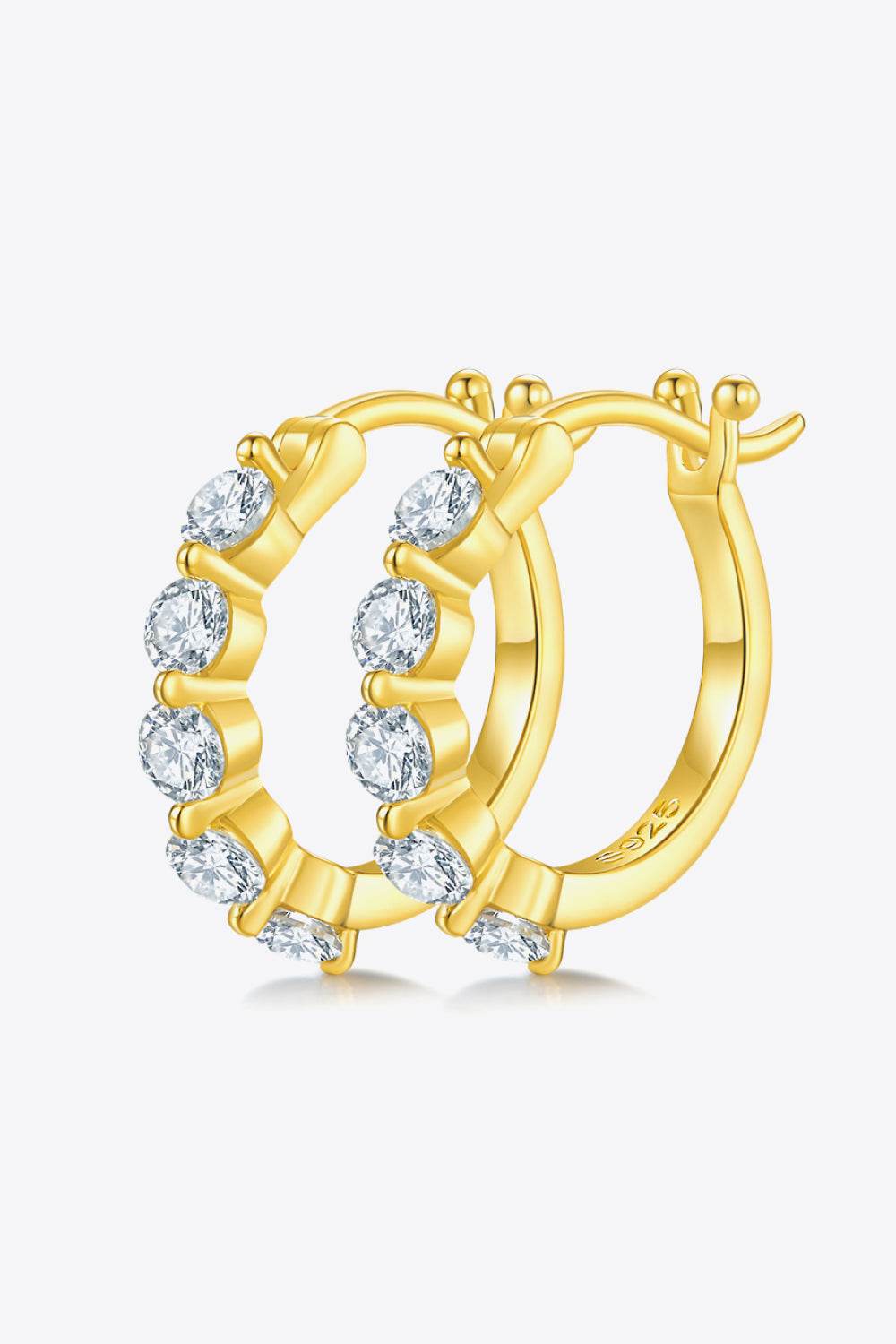 Adored 1 Carat Moissanite 925 Sterling Silver Earrings - luxurift