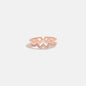 Wave Shape Inlaid Zircon Open Ring - luxurift