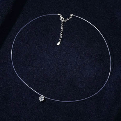 1 Carat Moissanite 925 Sterling Silver Necklace - luxurift