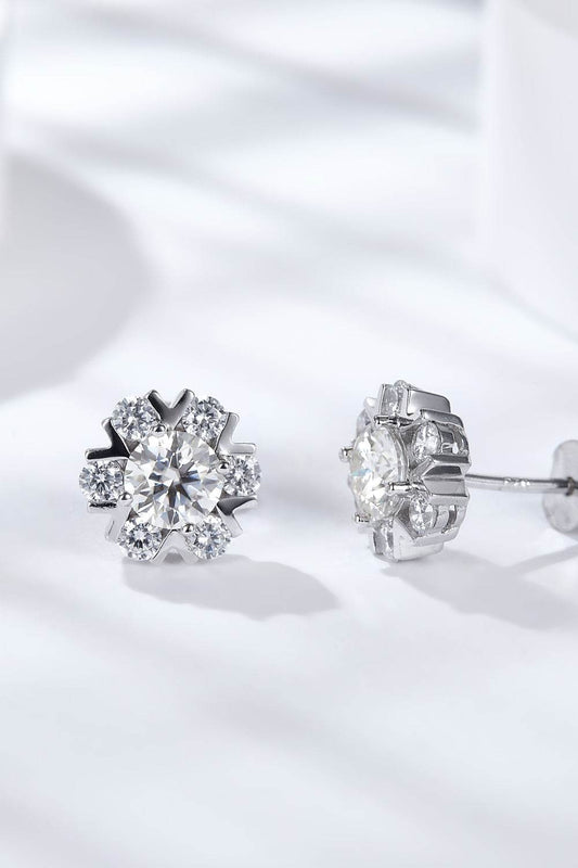925 Sterling Silver Moissanite Stud Earrings - luxurift