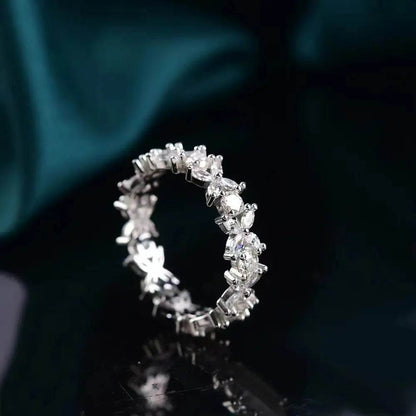 Moissanite 925 Sterling Silver Ring - luxurift