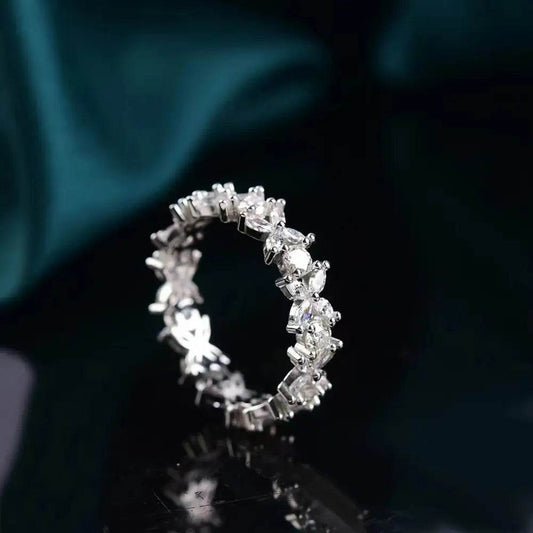 Moissanite 925 Sterling Silver Ring - luxurift