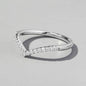 V Shape Inlaid Zircon 925 Sterling Silver Ring - luxurift