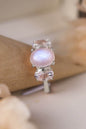 High Quality Natural Moonstone 925 Sterling Silver Three Stone Ring - luxurift